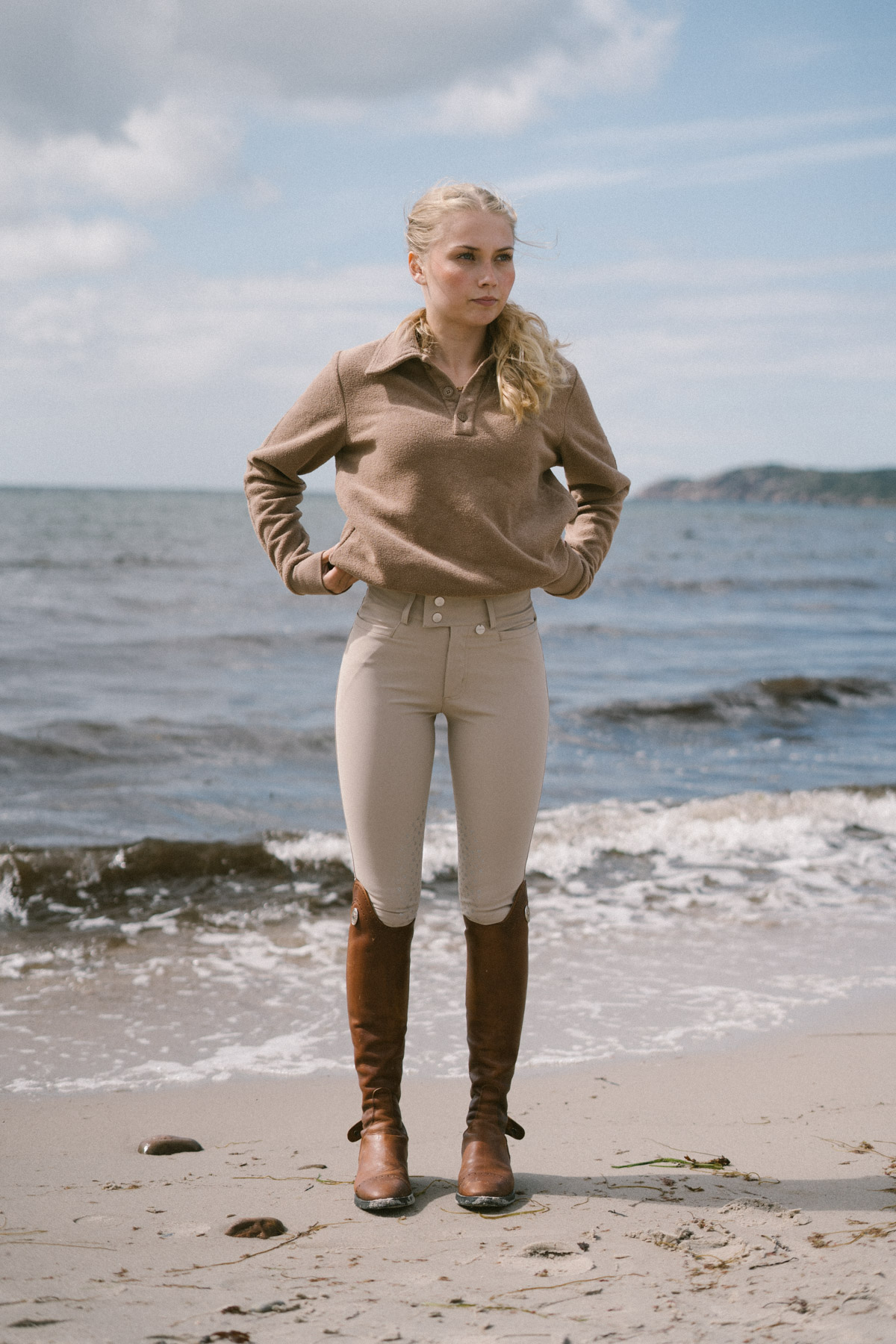 Nellie Breeches Bling, Beige