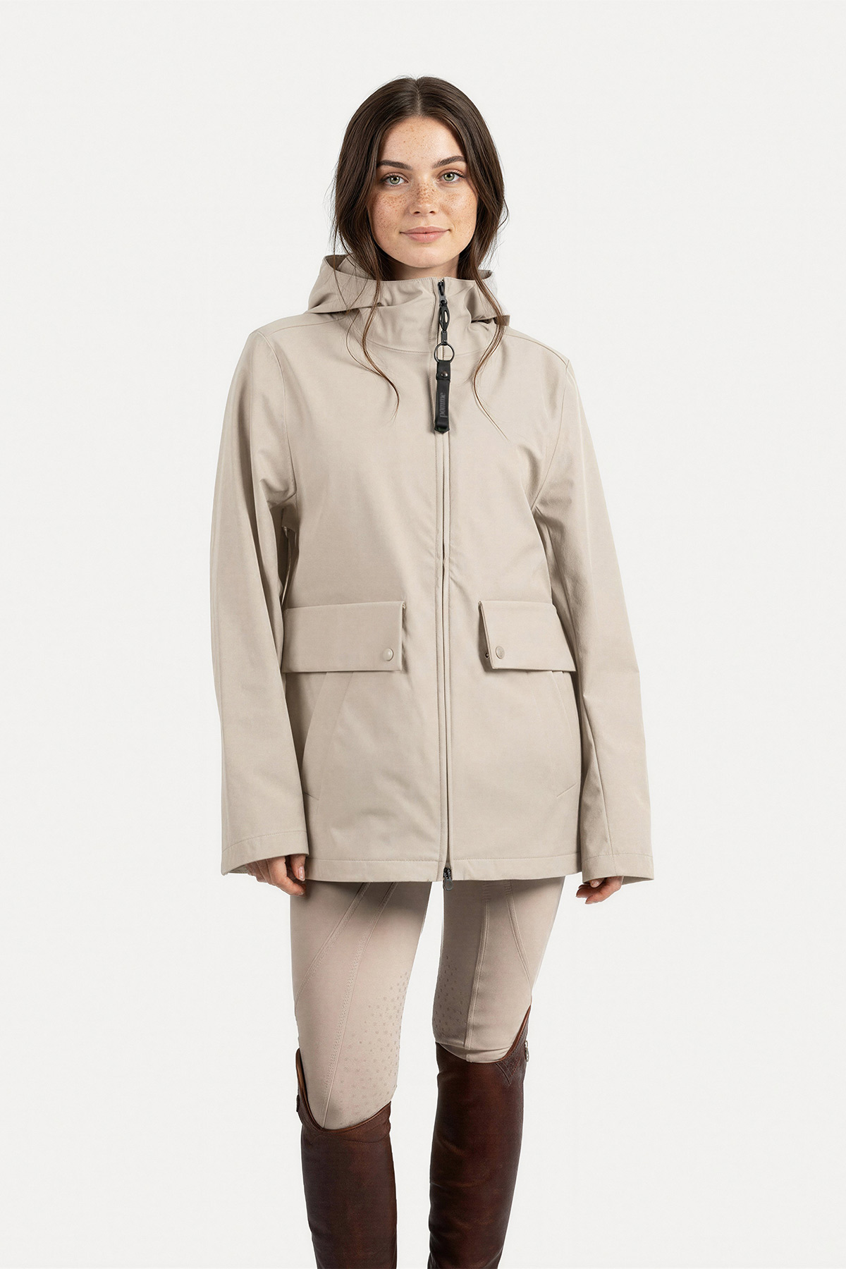 Lova Parkas Short Jacket, Cobblestone